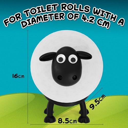 Whimsical Black Sheep Toilet Paper Holder – Fun Bathroom Decor