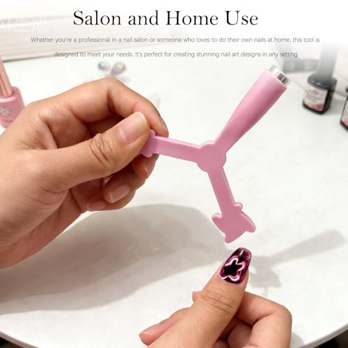 Cat Eye Nail Art Magnet Tool - Strong Magnetic Wand for Gel Polish (2 Pack)