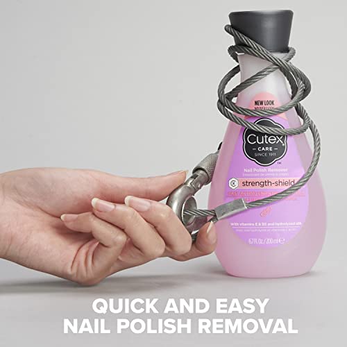 Cutex Strength Shield Nail Polish Remover - 6.76 Fl Oz (Pack of 2)