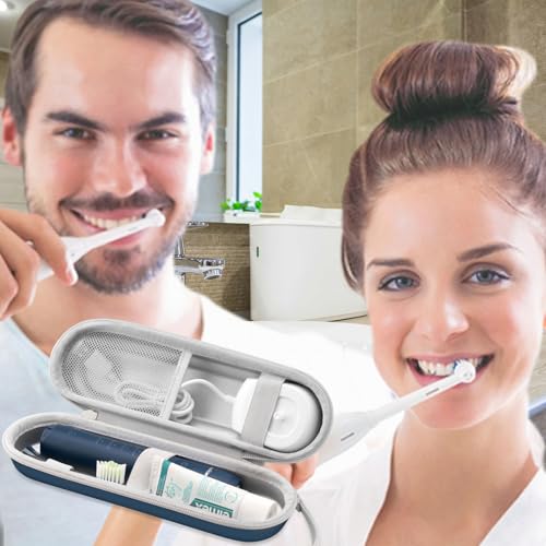 Travel Toothbrush Case for Oral-B Pro/Smart/iO & Philips Sonicare – Deep Blue