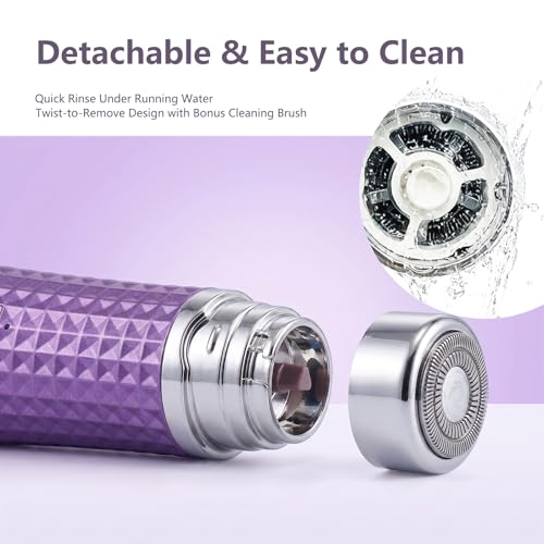 Beclerpur Electric Facial Hair Remover for Women - Painless Blue Shaver