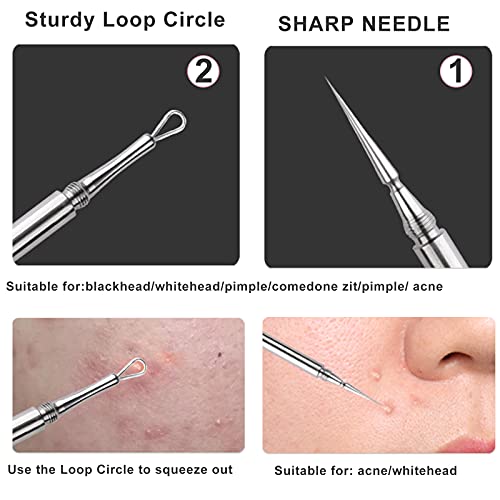 Titanium Alloy Pimple Popper Tool - 2-in-1 Blackhead & Blemish Remover
