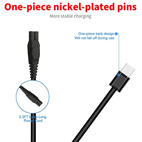 Brightup USB Charger for Beard Trimmer FK-8688/FK-8788 Replacement Power Cable