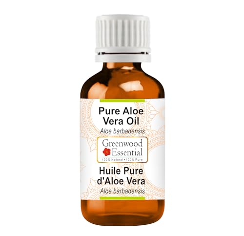 Greenwood Essential Aloe Vera Oil 30ml - Pure, Non-Sticky Hydrating Oil for Skin & Hair