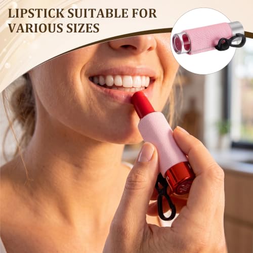 Liliaafar 24 Pcs Lip Balm Holder Keychain Candy Colors Simple - Lipstick & Lip Balm Accessory