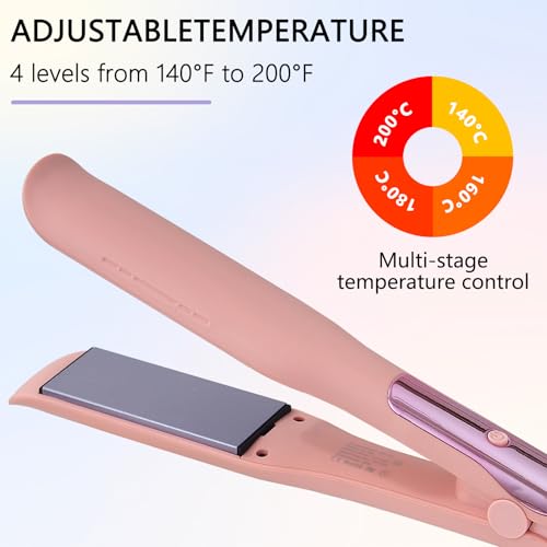WINB 2-in-1 Hair Straightener and Curler, 1-Inch Ceramic Flat Iron