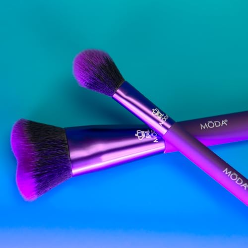 MODA Perfect Pairs Insta-Glow 2-Piece Vegan Makeup Brush Kit