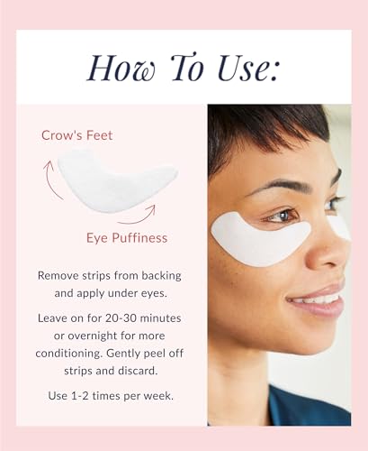 DHC Revitalizing Moisture Strips for Eyes - Hydrating Gel Masks (2 Pack)