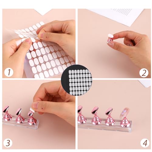 600 Pcs Double Sided Nail Tape for Nail Art Display & Holder