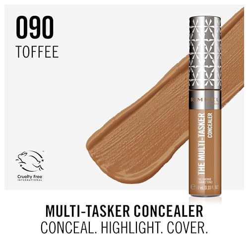 Rimmel London Multi-Tasker Concealer 090 Toffee - Waterproof & Long-Lasting