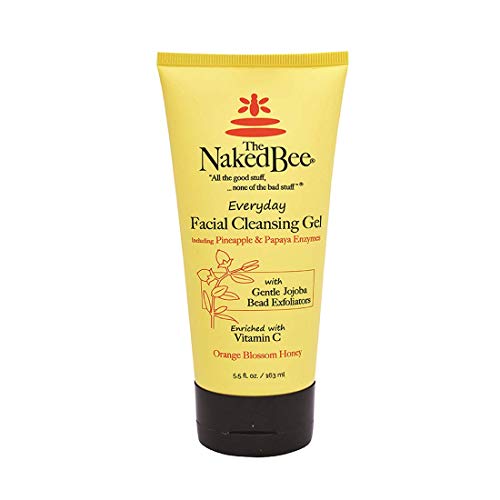 The Naked Bee Gel Cleanser with Orange Blossom Honey - 1 oz Daily Facial Wash for All Skin Types
