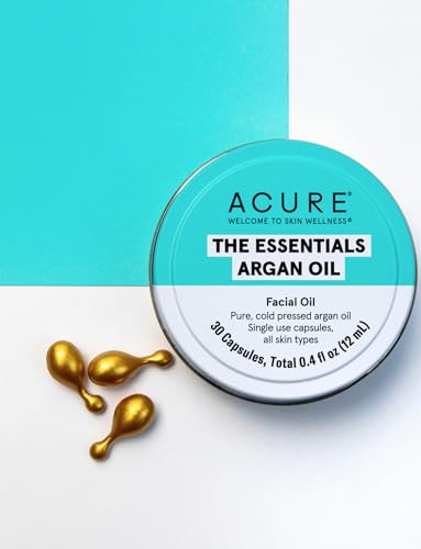 Acure Organic Argan Oil Single-Use Capsules, Travel-Friendly Skincare