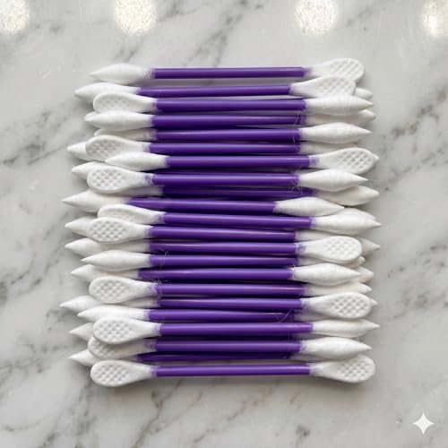 900pcs CGR Precision Cotton Swabs with Pointed and Flattened Tip Cosmetic Makeup Applicator(3x300pcs in bags)