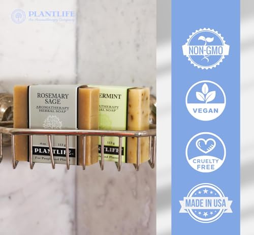 Plantlife Lemongrass Natural Bar Soap - Vegan Cold-Processed 2-Pack