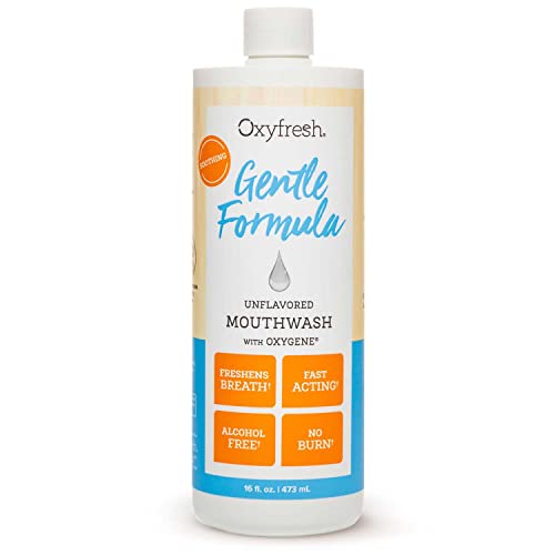 Oxyfresh Ultra Sensitive Unflavored Mouthwash 16 Fl Oz - Gentle, Alcohol-Free, No Mint