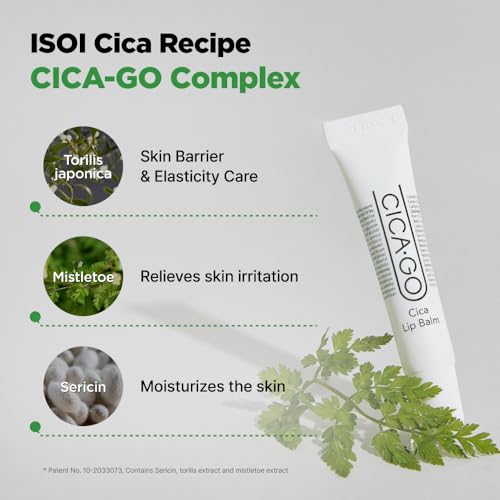 CICA GO Cica Lip Balm - Daily Hydrating Treatment for Dry Lips