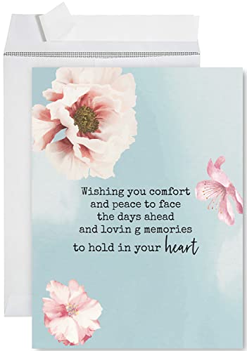 Jumbo Sympathy Card with Envelope - Sorry for Your Loss 8.5x11