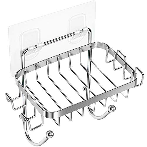 ODesign Wall-Mounted Soap Holder with 6 Hooks – Stainless Steel