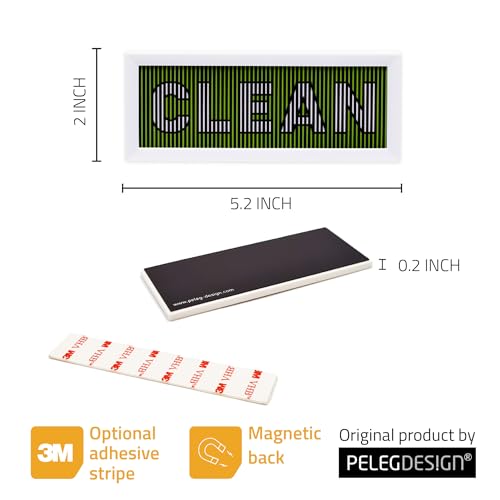 Peleg Design DishDash Clean Dirty Dishwasher Magnet - Farmhouse Style