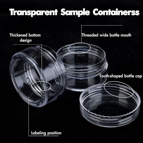 GOLACKY 10g Sample Containers - 20 Pack Leak-Proof Jars with Lids