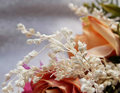 LLinfflr Boho Rose Flower Crown Headband | Adjustable Floral Halo for Weddings & Cosplay