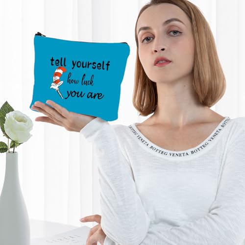 Musical Theatre Makeup Bag - Tell Yourself Print Canvas Travel Organizer