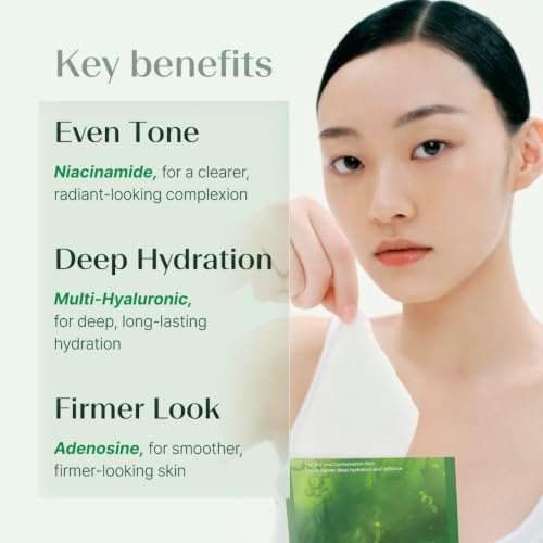 Daily Refresh Hydrating Sheet Mask with Niacinamide & Peptides - 6ct