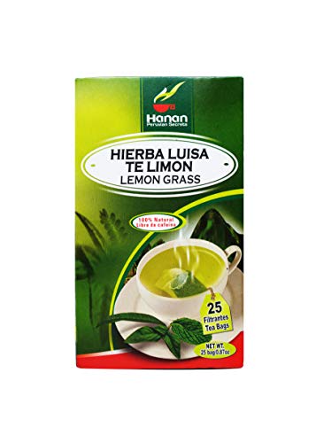 Hanan Peruvian Secrets Natural Lemon Grass Tea - 25 Bags