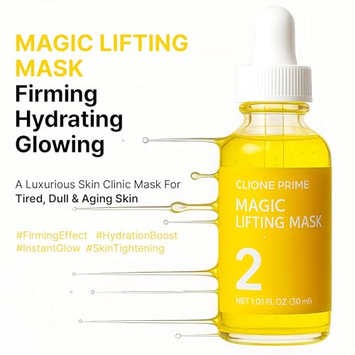 Korean Face Lift Serum Mask with Hyaluronic Acid & Peptides - Anti-Aging Skin Care