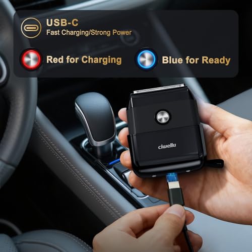 CIWELLU Mini Electric Foil Shaver for Men - Waterproof, Fast Charging