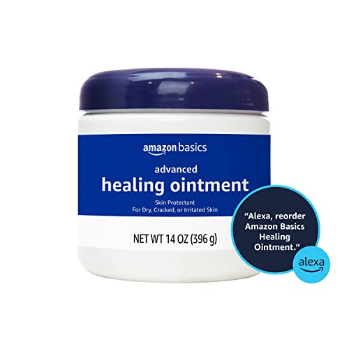 Amazon Basics Healing Ointment & Skin Protectant 14 oz – Fragrance-Free, 1-Pack