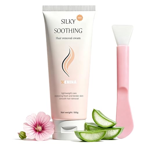 KENINA Painless Bikini Hair Removal Cream 3.38oz for Sensitive Skin with Spatula