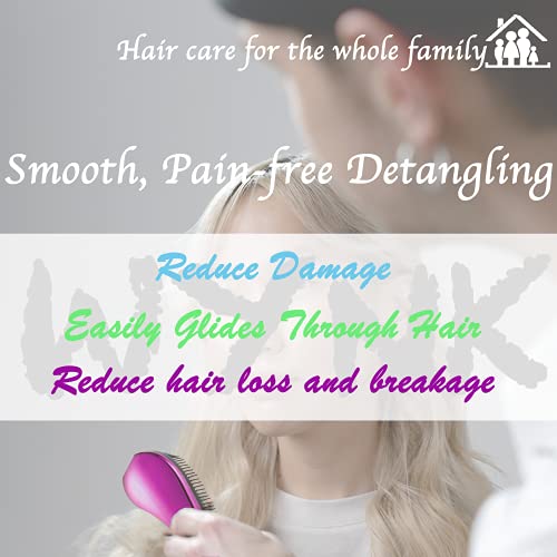 WYNK Detangling Hairbrush 2 Pack for Adults & Kids - Iridescent