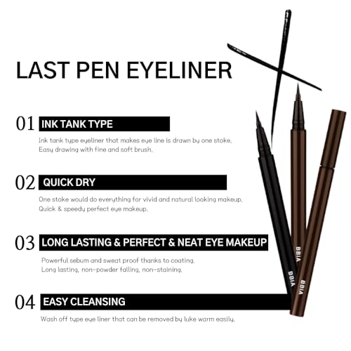 BBIA Last Pen Eyeliner 02 Sharpen Brown - Waterproof & Long-Lasting