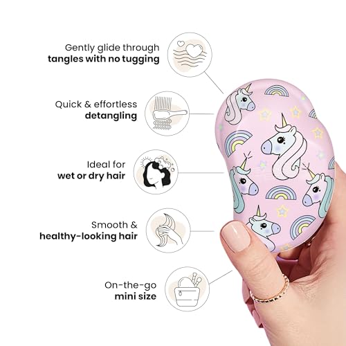 Tangle Teezer Mini Detangler Brush for Kids - Unicorn Magic