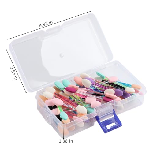 50PCS Chrome Nail Powder Applicator Brushes - Disposable Sponge Tools
