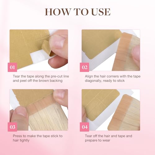 GOO GOO Double-Sided Hair Extension Replacement Tape - 24pcs