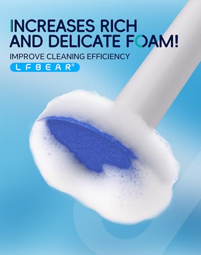 LFBEAR Disposable Toilet Cleaning System with 36 Refills - Wall Mounted Brush & Holder