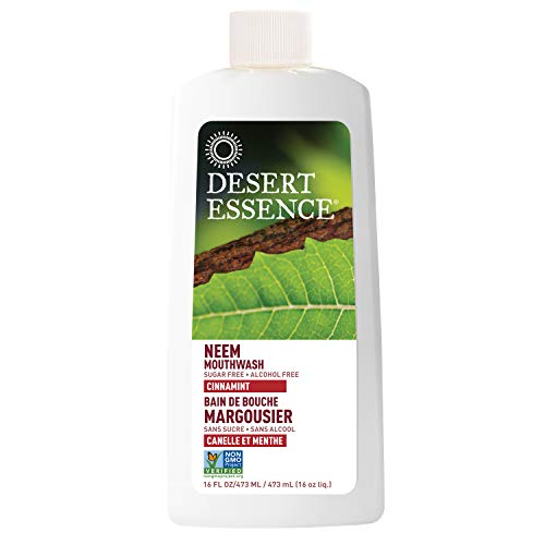 Desert Essence Neem Mouthwash, Cinnamint, Alcohol & Sugar Free - 16 Oz