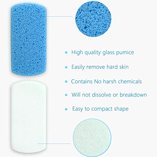 Maryton Glass Pumice Stone for Feet - Callus Remover, 2 Count