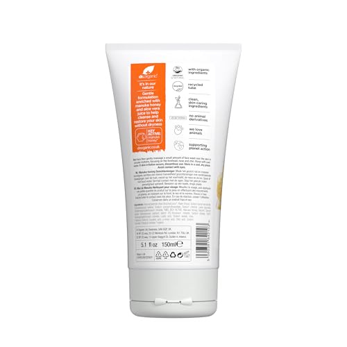 Dr. Organic Manuka Honey Face Wash for Dry & Sensitive Skin 150 mL