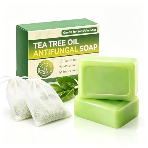 Natural Tea Tree Soap Bar - Gentle Exfoliating Relief for Skin