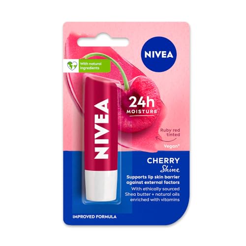 NIVEA Fruity Shine Cherry Lip Care - 4.8g Glossy Color