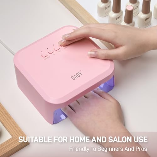 GAOY Pink Fast Curing Nail Lamp with Infrared Sensor & 3 Timers