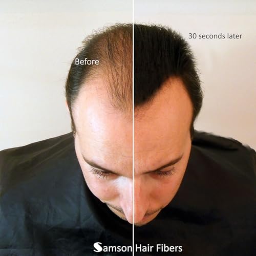 TruTress Hair Building Fibers - Black Keratin Concealer for Thinning Hair, 28g