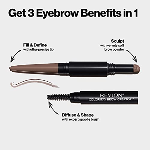Revlon ColorStay Brow Creator Micro Eyebrow Pencil & Powder - Dark Brown