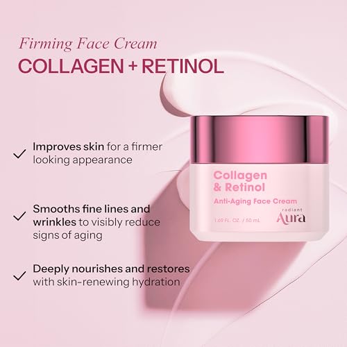 Collagen & Retinol Face Cream (2 Pack) – Hydrating Anti-Aging Moisturizer