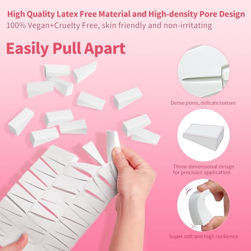 216 Pcs Makeup Sponge Wedges - Soft Foundation Sponges for All Skin Types