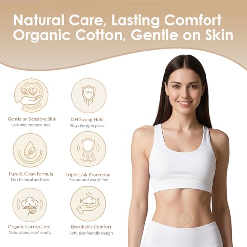 55PCS Castor Oil Patches for Belly Button ? Disposable Castor Oil Pack Wraps with Organic Cotton Pad, Leak-Proof Belly Button Patch Cover, Portable, Breathable & Skin-Friendly