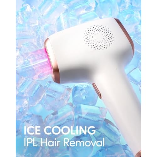 INNZA IPL Hair Removal with Ice Cooling Care Function for Women and Men,Long-Lasting Results, Painless Hair Removal, Hair Removal Device for Full Body